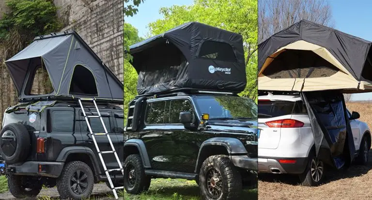 hard shell rooftop tent and soft shell rooftop tent and playdo inflatable rooftop tent