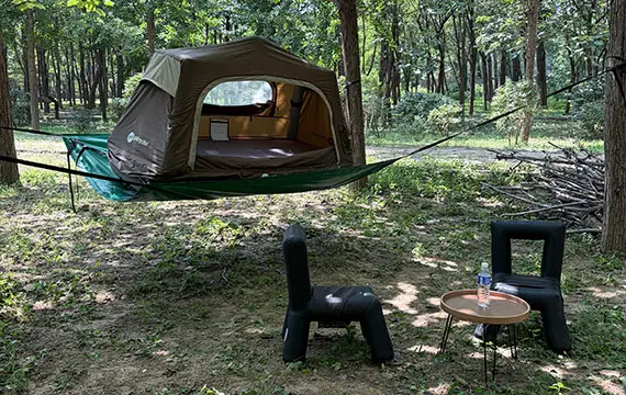 3-in-1 Setup – Roof, Ground, or Tree